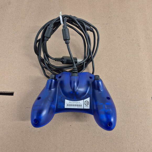 *SOLD* Original Xbox Controller Wired Translucent Blue OEM W Breakaway Cable - Picture 3 of 6